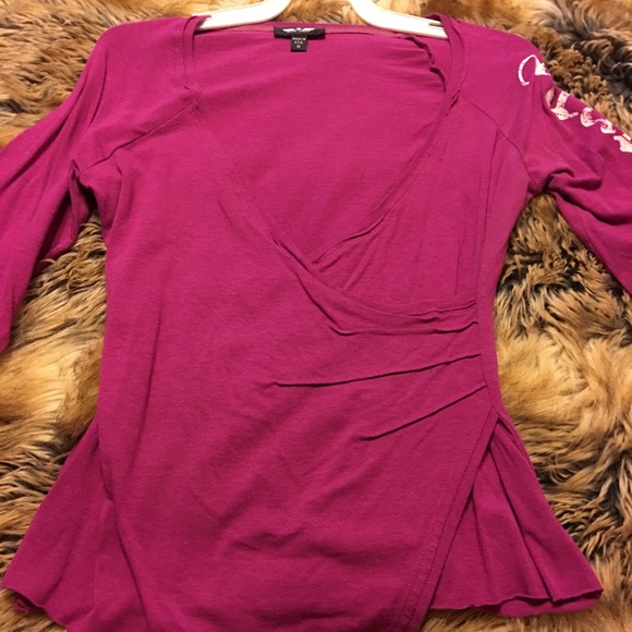 Bebe Sport fuchsia pink casual soft light top - Picture 3 of 6